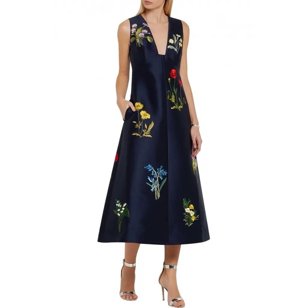 STELLA McCARTNEY Kaitlyn Embroidered Maxi Dress Resort 2016 Botanical Duchess